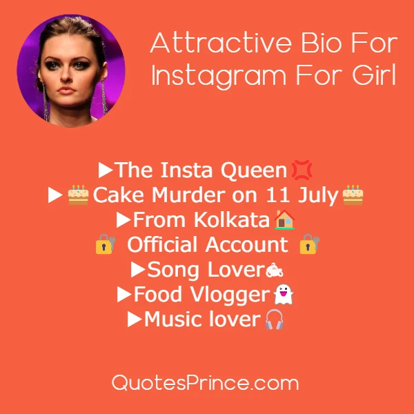 Attractive Bio For Instagram For Girl