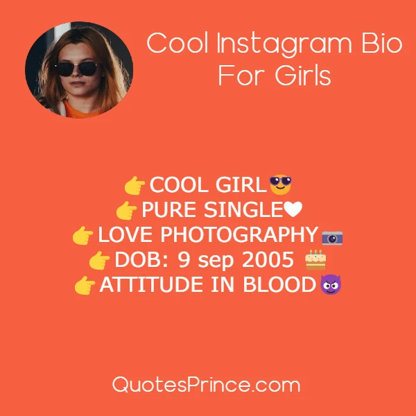 Cool Instagram Bio For Girls